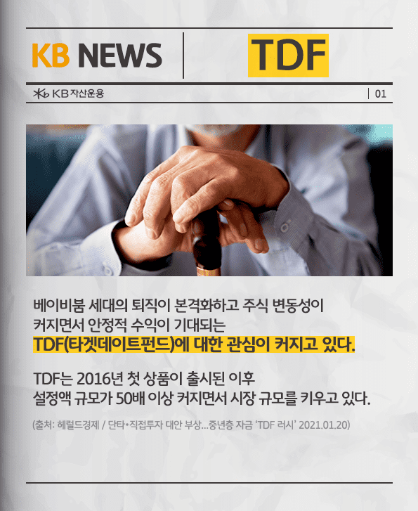 2016년 첫 상품 출시 이후 tdf에 대한 관심이 커지고 있다. 