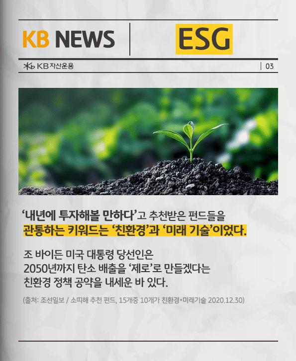 esg, 친황경과 미래 기술. 조바이든의 친환경 정책 공약.