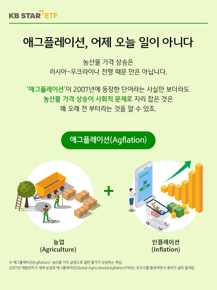 애그플레이션, 어제 오늘 일이 아니다. 농산물 가격 상승이 사회적 문젤 자리 잡은 것으로 꽤 오래전.